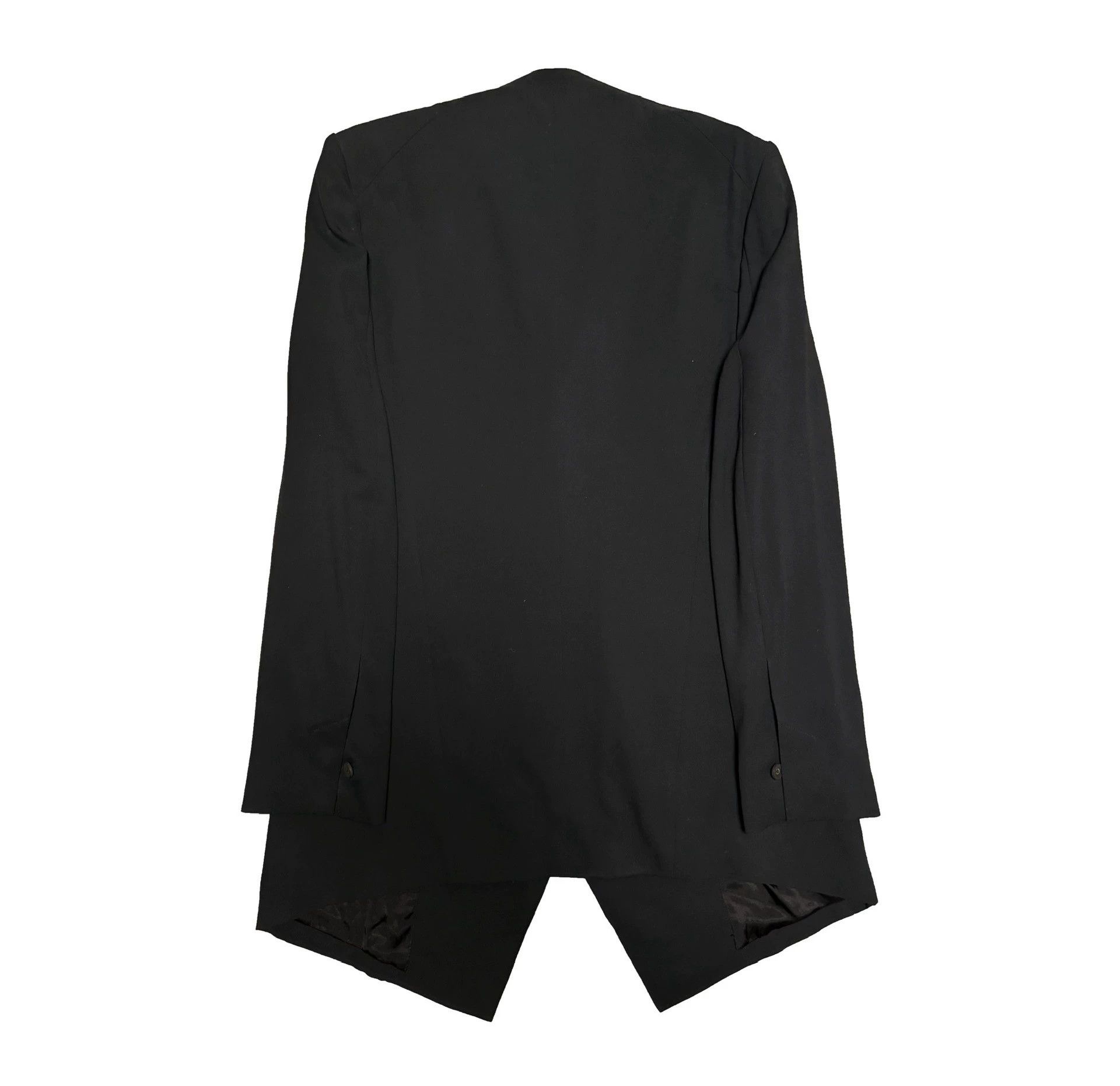 Julius Julius 7 Dark Quantum Collarless Hidden Button Suit Size US L / EU 52-54 / 3 - 2 Thumbnail