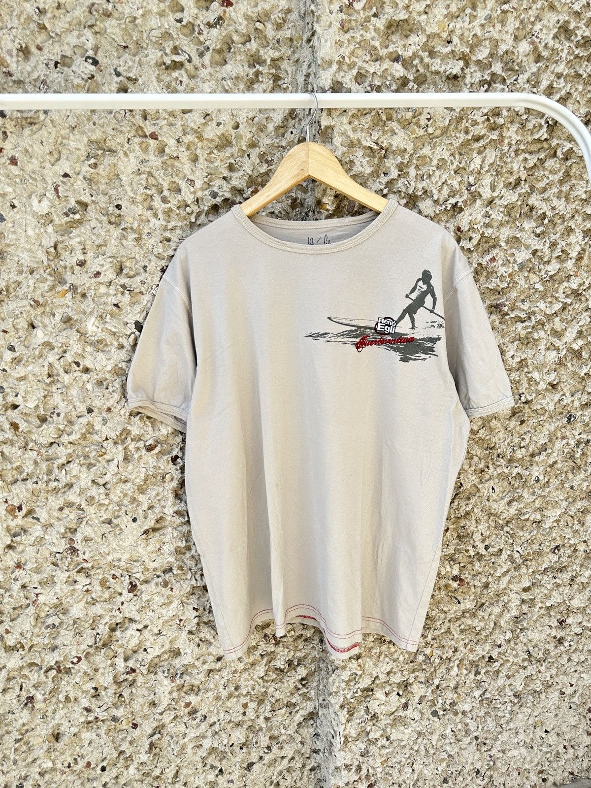 Vintage Vintage 2000s y2k Rene Eggli tee T-shirt Size US XL / EU 56 / 4 - 1 Thumbnail