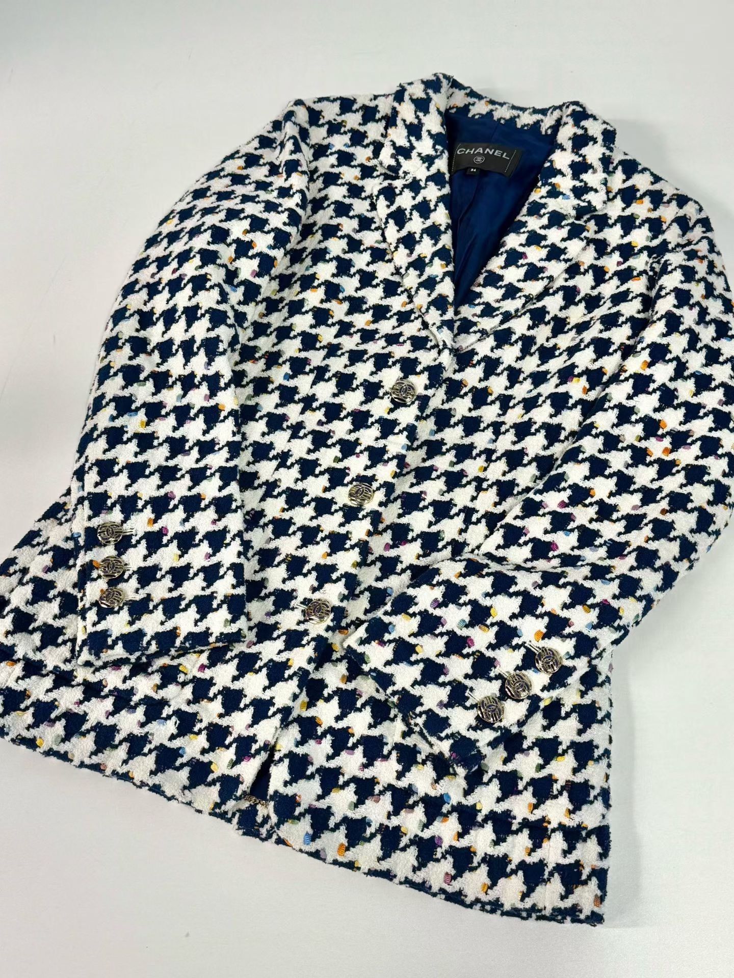 Chanel Chanel 21P Houndstooth Jacket Size XXS / US 00 / IT 34 - 1 Thumbnail