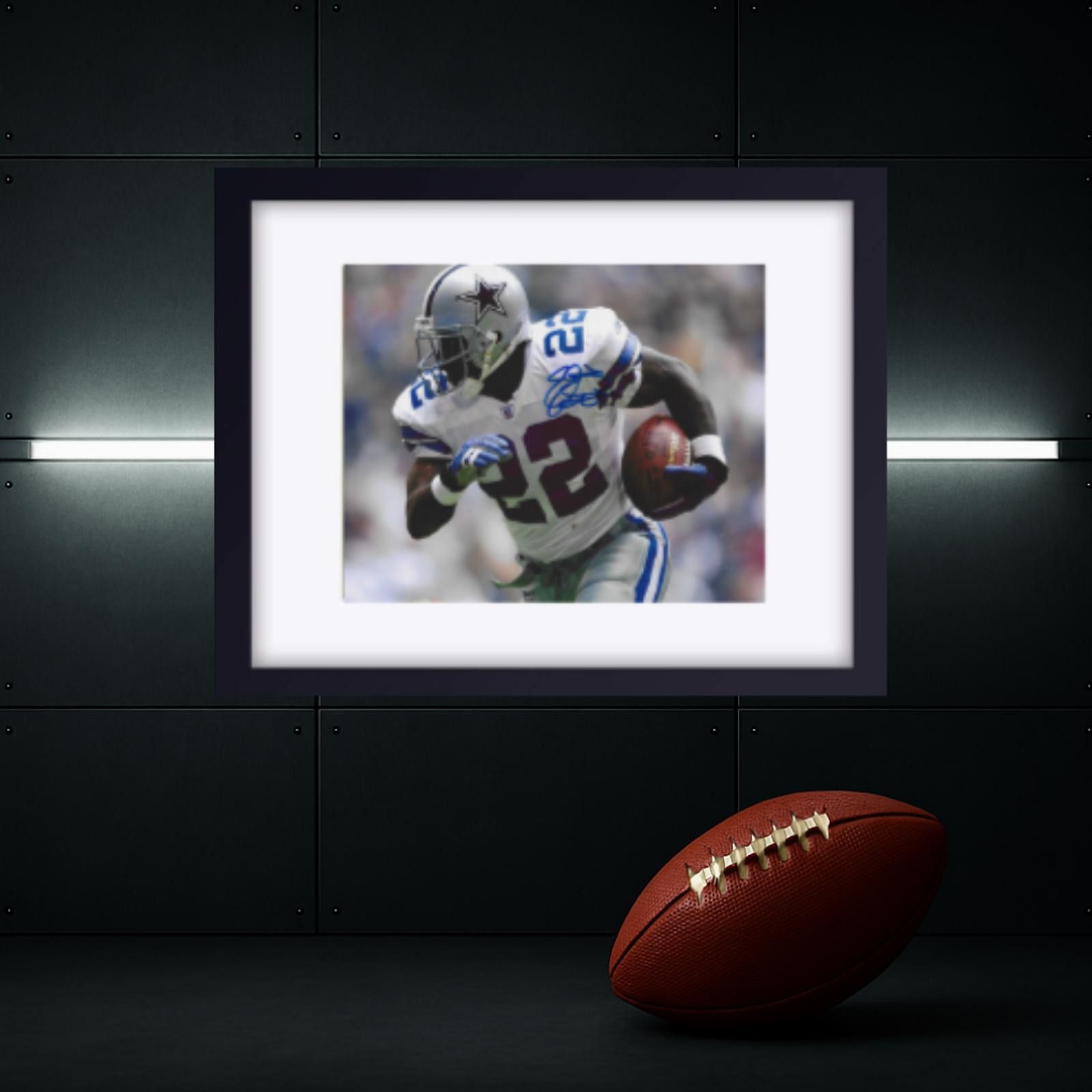 Other Emmitt Smith Cowboys signed 8x10 photo COA W/Frame Size ONE SIZE - 1 Thumbnail
