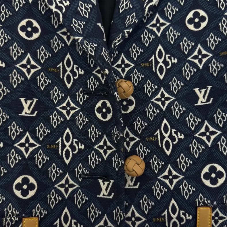 Louis Vuitton Louis Vuitton Dark blue with classic logo blazer 2505-Nexta Size XS / US 0-2 / IT 36-38 - 7 Thumbnail