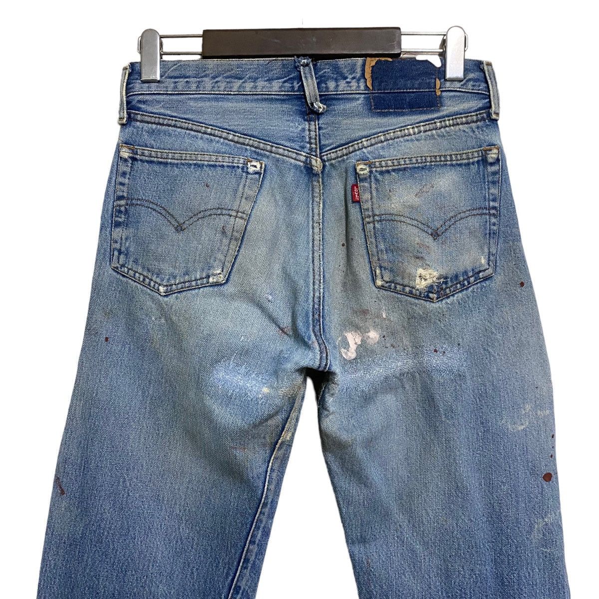 Levi's Vintage 80s Levis 501 Redline Selvedge Jeans Repaired Size US 29 - 10 Thumbnail