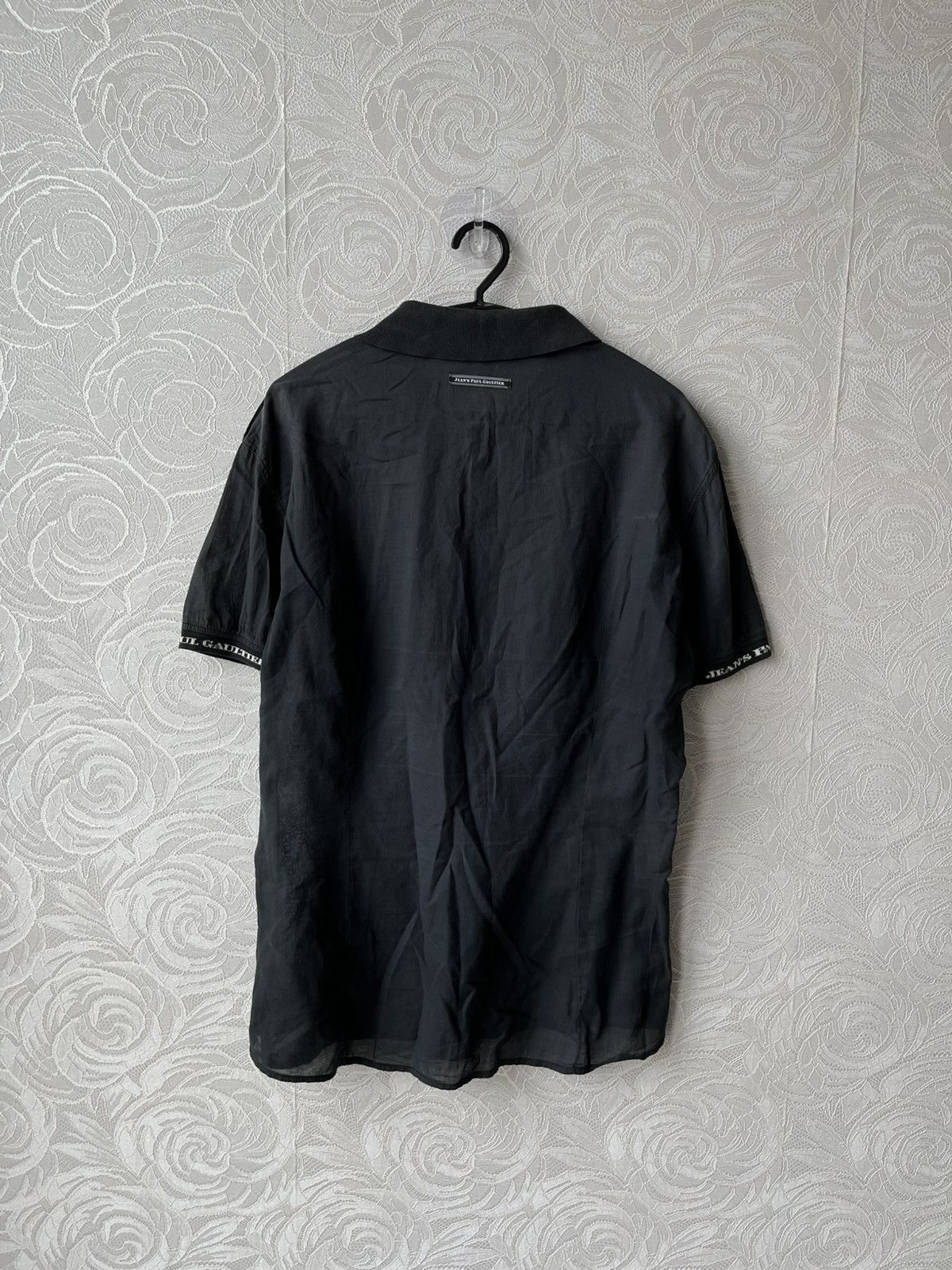 Jean Paul Gaultier × Vintage Jean Paul Gaultier 90s Washed Black Short Sleeve Shirt Rare Size US M / EU 48-50 / 2 - 7 Thumbnail