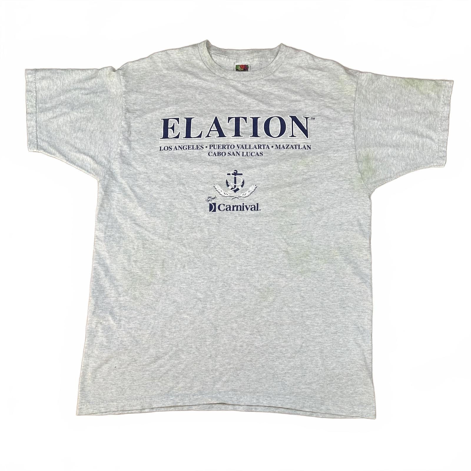 Fruit Of The Loom Carnival Men T-Shirt Size L Gray ELATION Graphic Print Size US XL / EU 56 / 4 - 1 Thumbnail