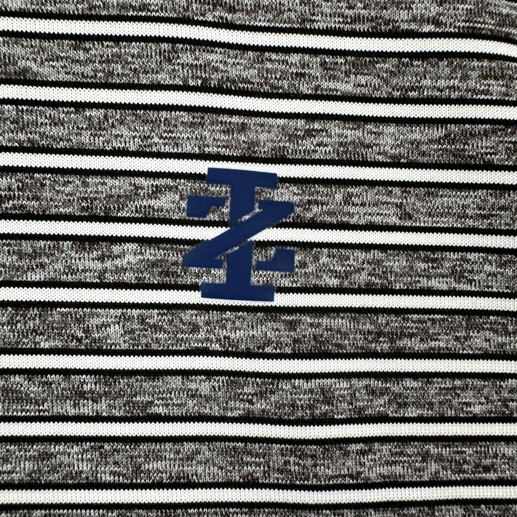 Izod Izod Golf Polo Shirt Short Sleeve Men Medium Gray Striped Performance Stretch Logo Rugby Size US M / EU 48-50 / 2 - 6 Thumbnail