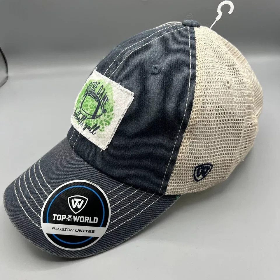 Top Of The World Notre Dame Fighting Irish Trucker Hat Men Black Snap Back Size ONE SIZE - 3 Thumbnail