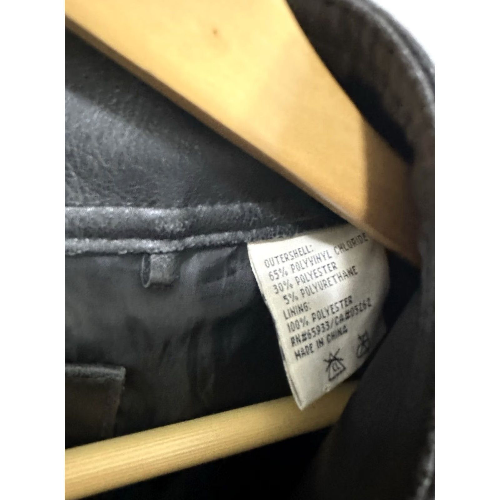 Vintage VTG 90s Racing Y2K Faux Leather Jacket PK Genuine XL Black Motorcycle Jacket Men XL Vintage Racing Style Size US XL / EU 56 / 4 - 4 Thumbnail