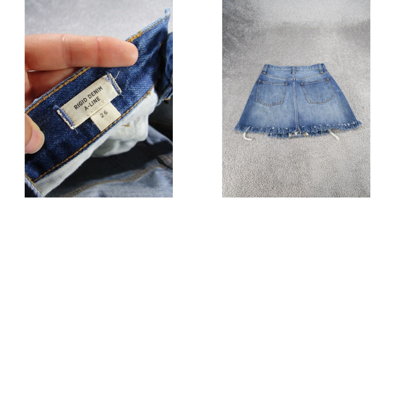 Madewell VINTAGE Madewell Jeans Skirt Womens 26 A-Line Denim Blue Short - 18?? Size 26" / US 2 / IT 38 - 8 Thumbnail