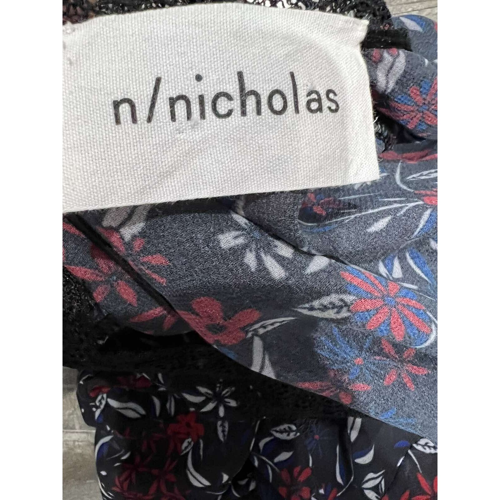 NICHOLAS N/Nicholas Lace Blouse Bell Sleeves Multicolor 8 A003303 Size M / US 6-8 / IT 42-44 - 14 Thumbnail