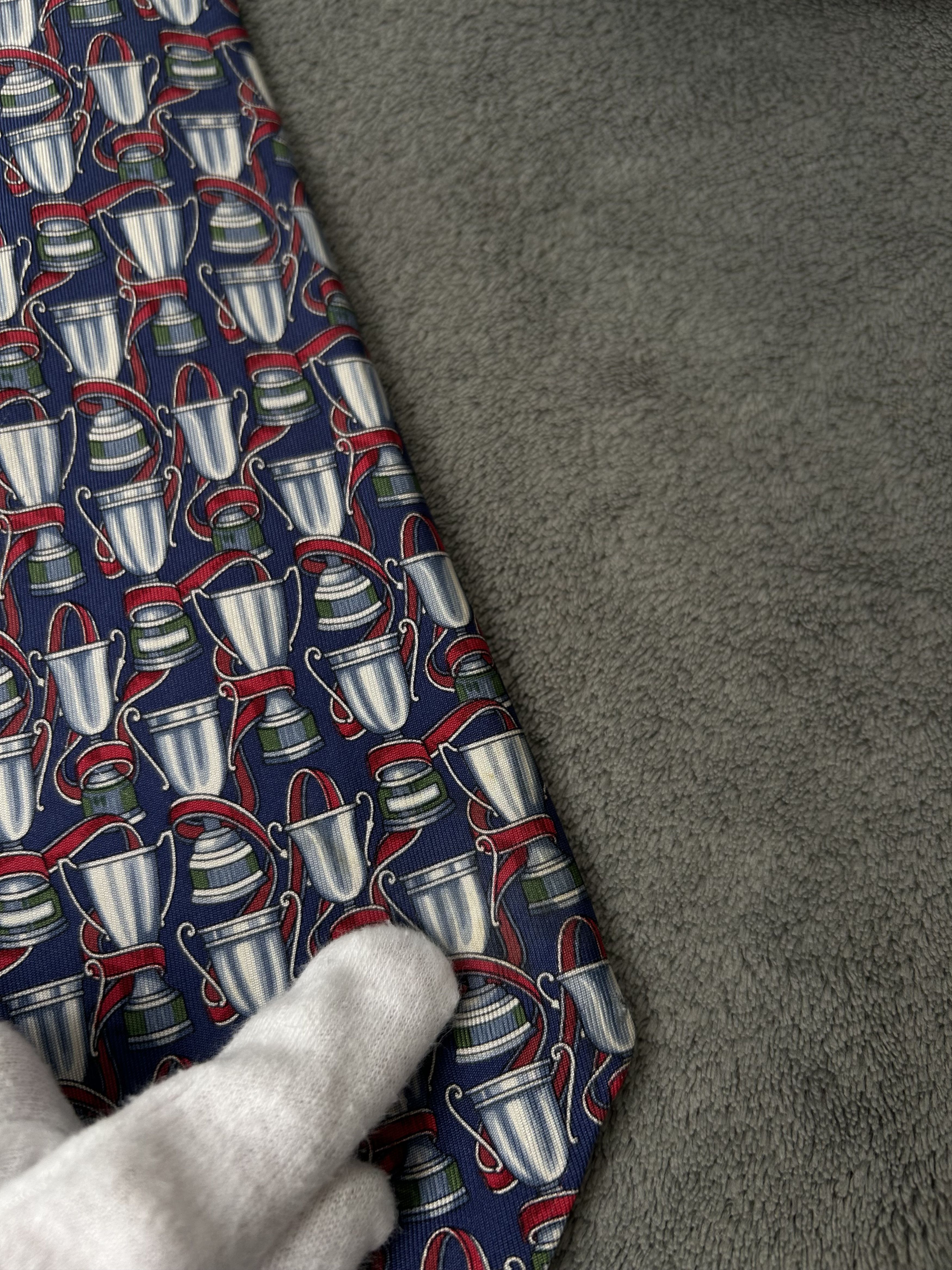 Gucci Gucci Vintage Silk Patterned Tie Size ONE SIZE - 8 Thumbnail
