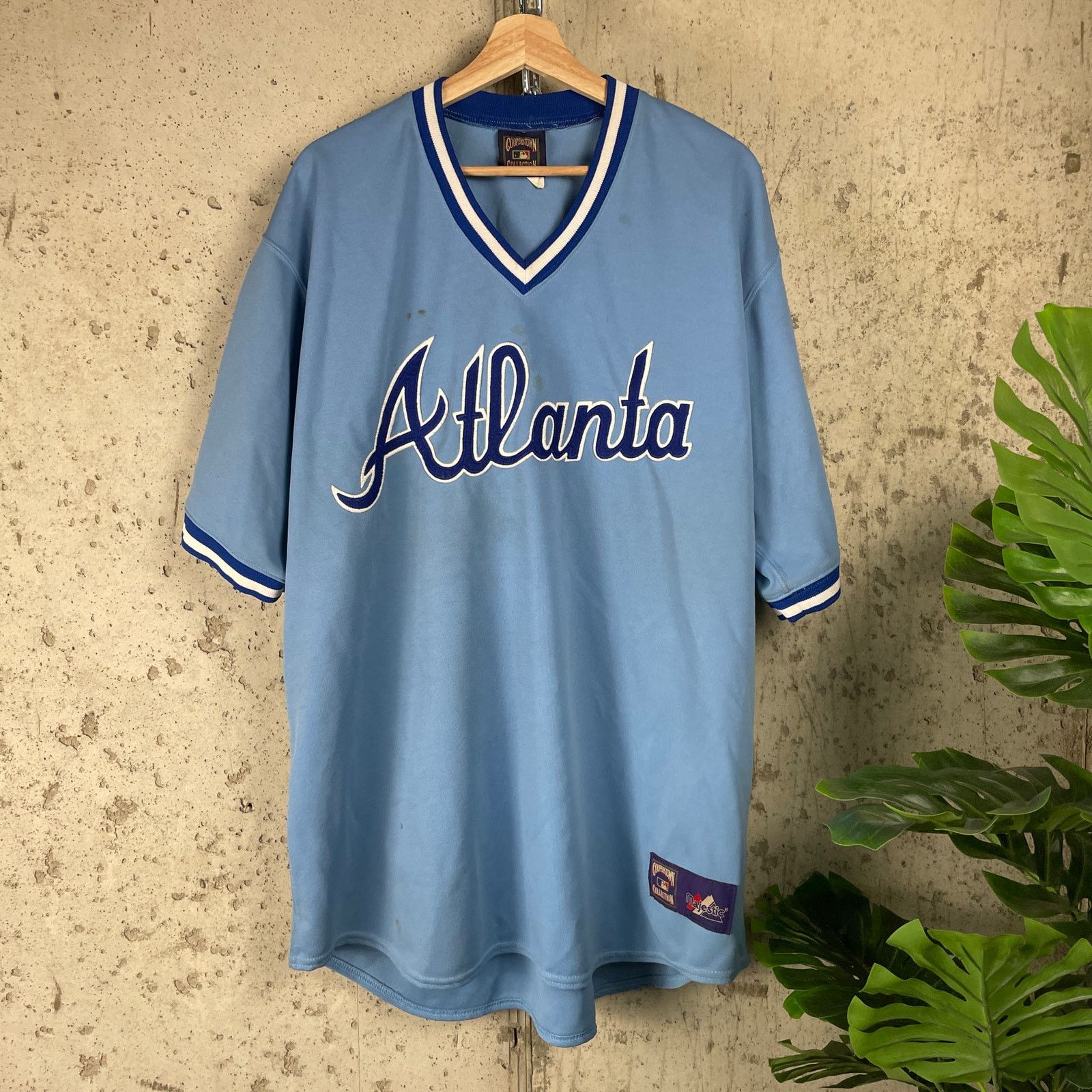 MLB 2XL 00s Cooperstown Collection Atlanta Baseball Fan Jersey Size US XXL / EU 58 / 5 - 1 Thumbnail