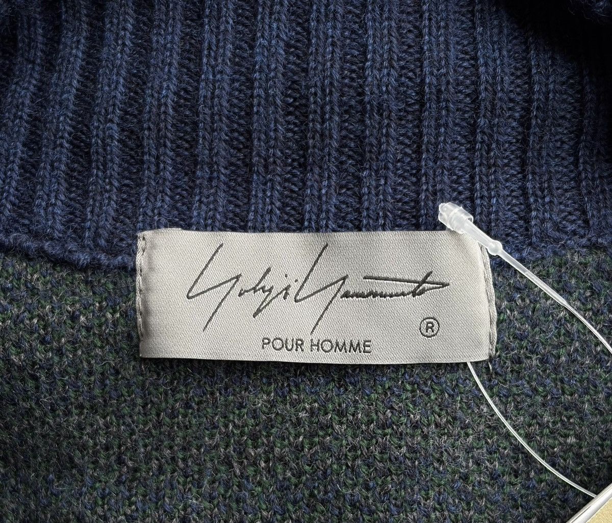 Yohji Yamamoto Yohji Yamamoto 24AW Blue-Green Striped Knit Cardigan Size US L / EU 52-54 / 3 - 7 Thumbnail