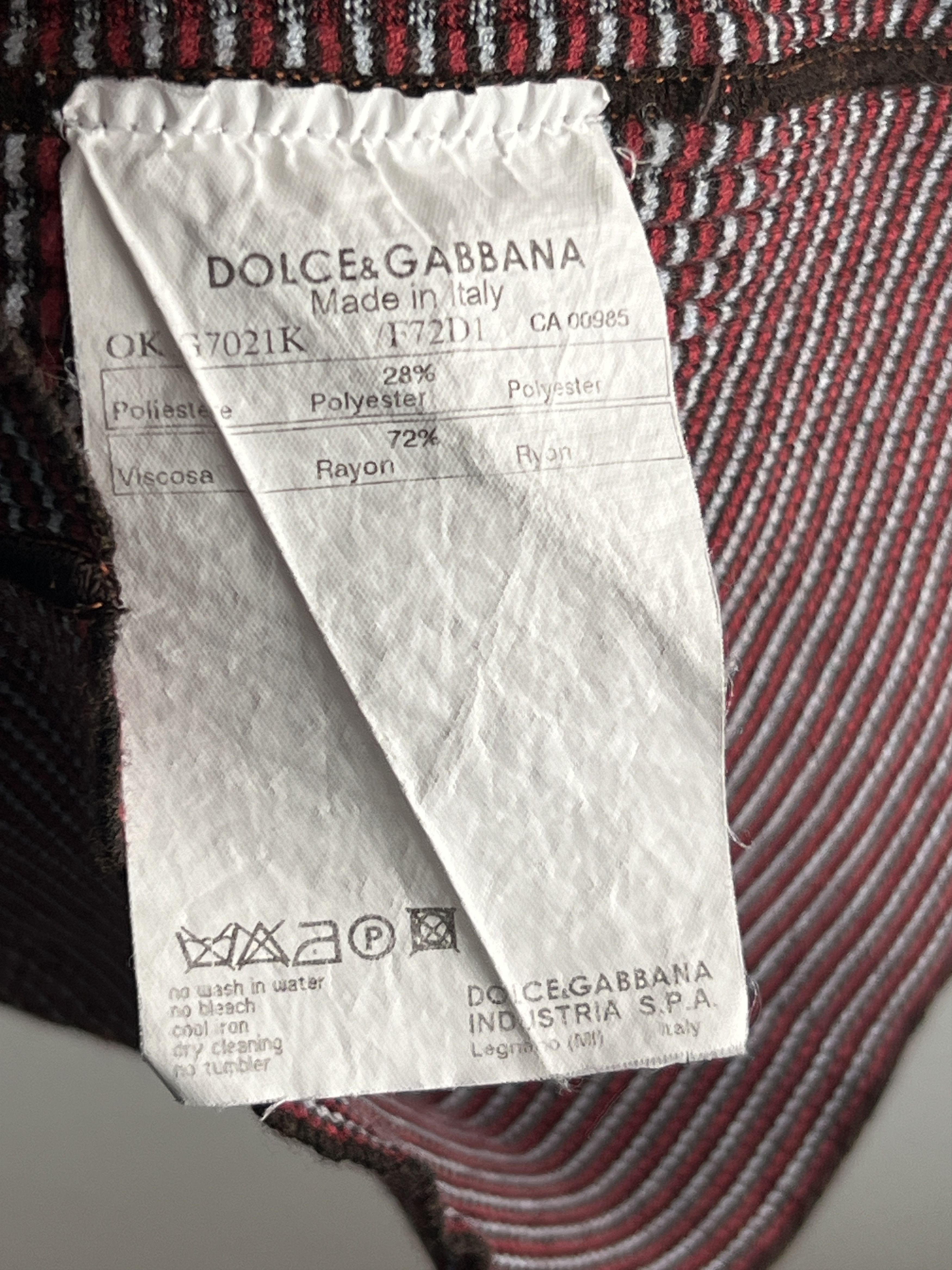 Dolce & Gabbana × Vintage Vintage 90s Doce & Gabbana Ribbed T-Shirt Archive Piece Size L / US 10 / IT 46 - 7 Thumbnail