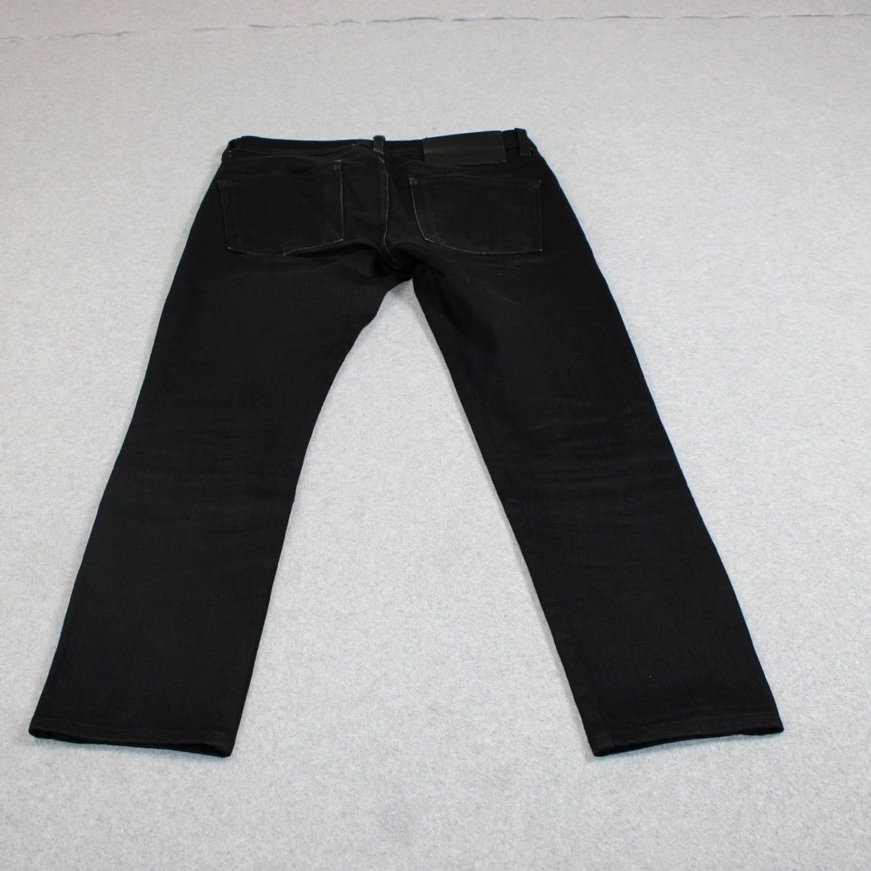 Vintage Naked & Famous Denim Jeans Mens 30x27 Black Straight Japanese Denim Pants Heritage Slim Tapered Five-Pocket Zip Fly Size US 30 / EU 46 - 2 Thumbnail