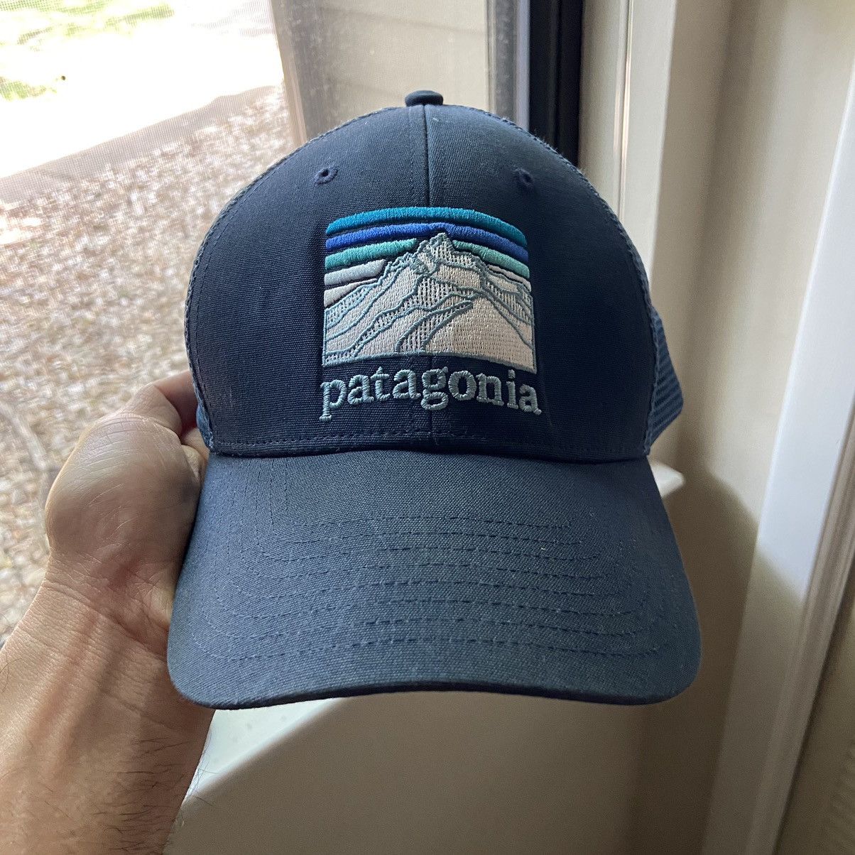 Patagonia Cap Blue Red Trucker Hat Snapback One Size Adjustable
