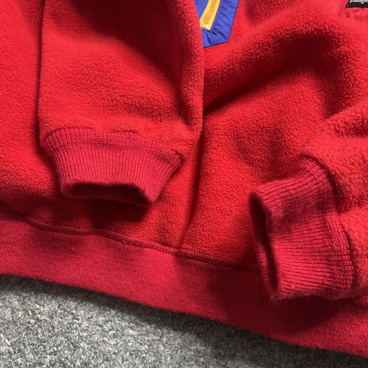 Patagonia × Vintage Vintage 80s Patagonia synchilla quarter zip red sweater Size US M / EU 48-50 / 2 - 7 Thumbnail