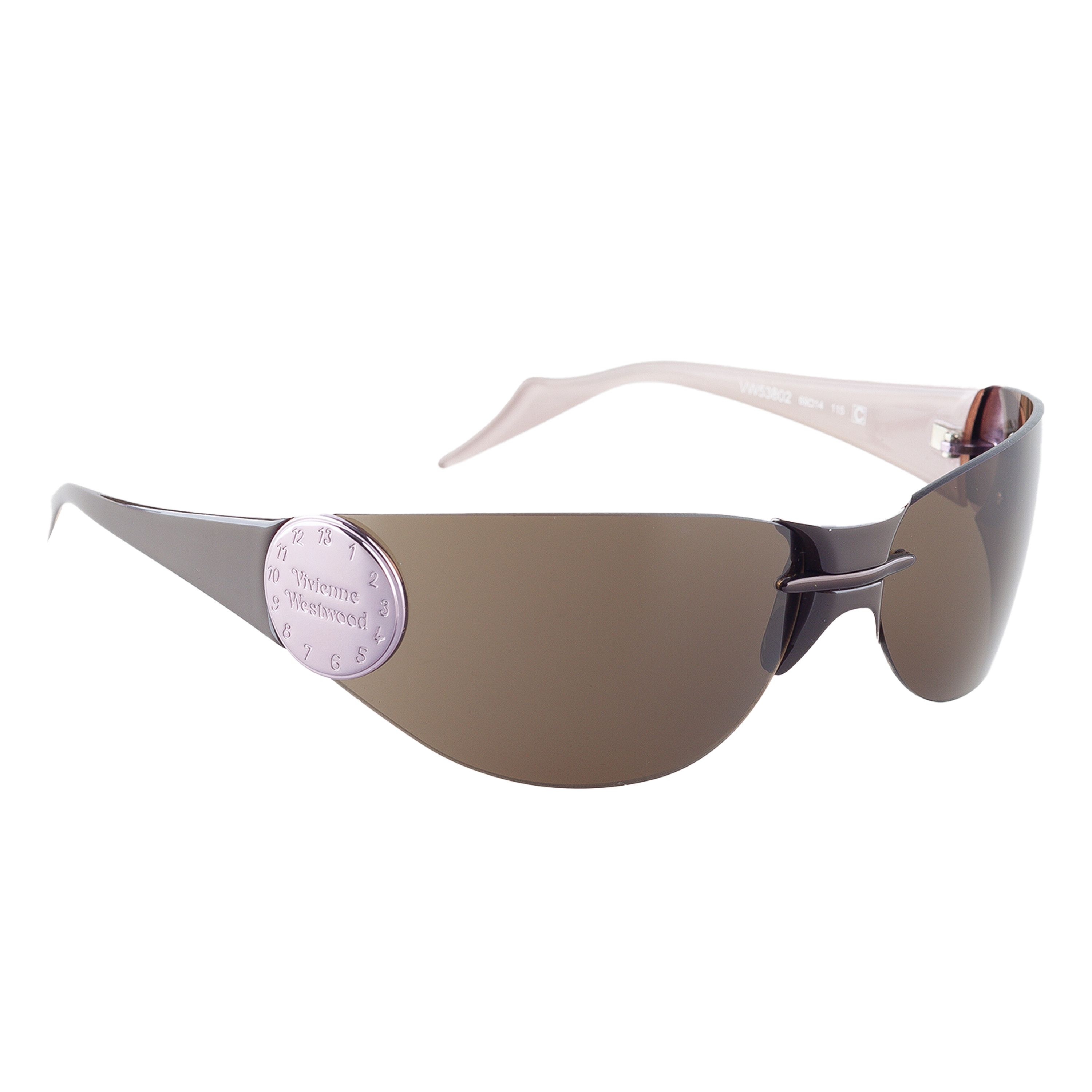 Vivienne Westwood Vivienne Westwood VW53802 Pink Vintage Shield Sunglasses Size ONE SIZE - 1 Thumbnail