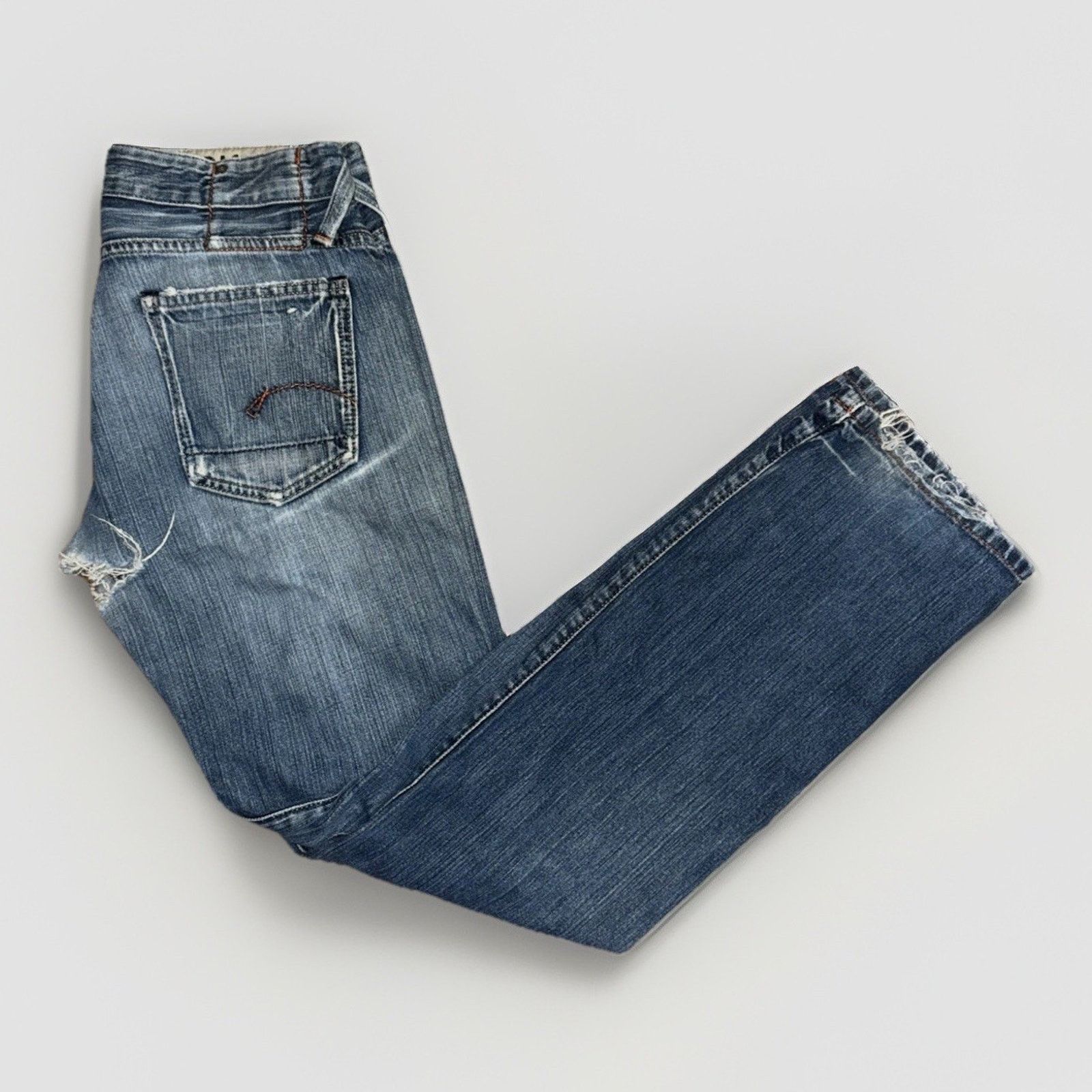 G-Star × Vintage G Star Raw Denim Jeans Blue 30x29 Distressed Y2K Core Size US 30 / EU 46 - 10 Thumbnail