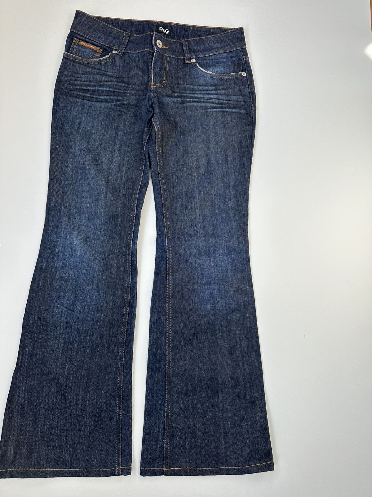 Dolce & Gabbana Flared Dolce&Gabbana Y2K Denim Jeans 26 Size Size 26" / US 2 / IT 38 - 4 Thumbnail