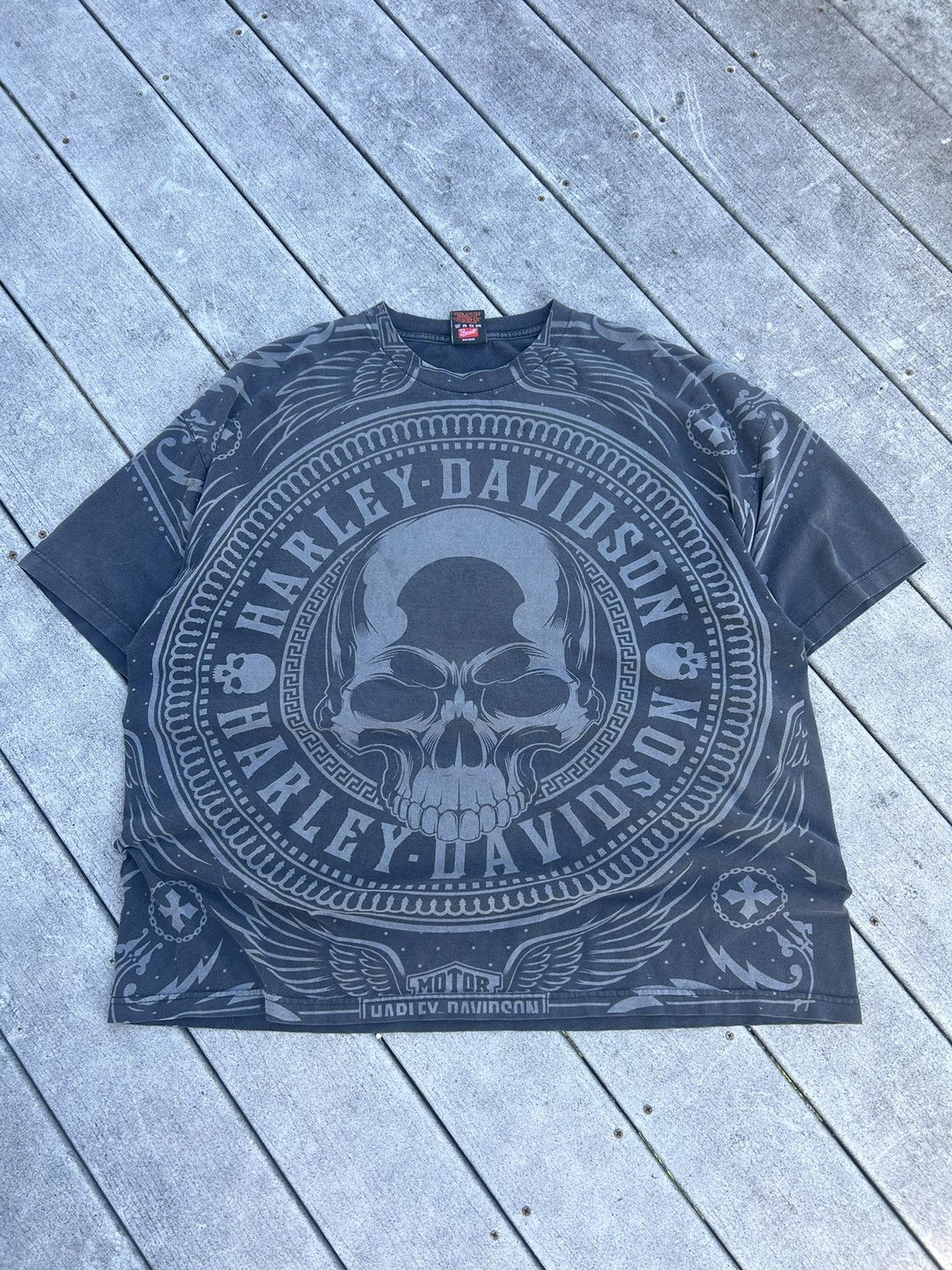 Harley Davidson × Vintage Vintage Harley Davidson AOP shirt Size US XL / EU 56 / 4 - 1 Thumbnail