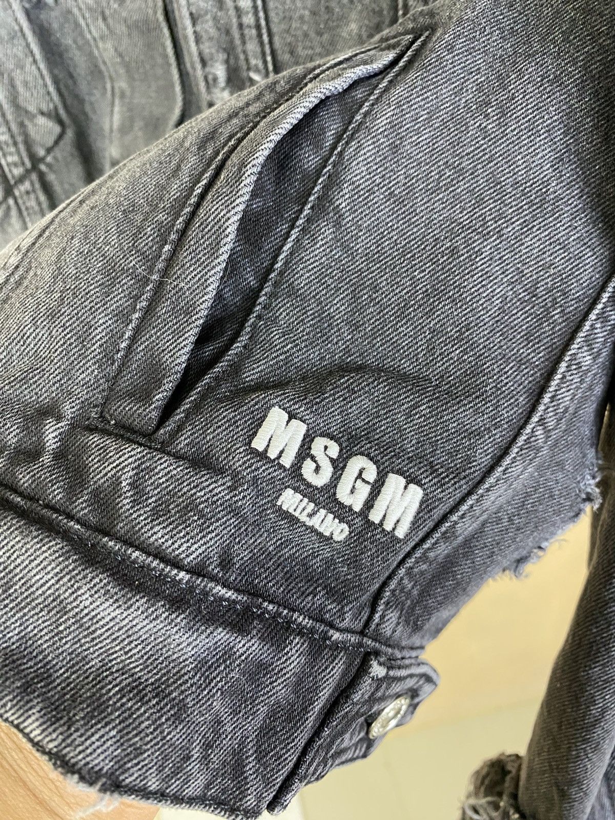 MSGM MSGM italy - Crushed/Destroyed Denim jacket Size M / US 6-8 / IT 42-44 - 8 Thumbnail