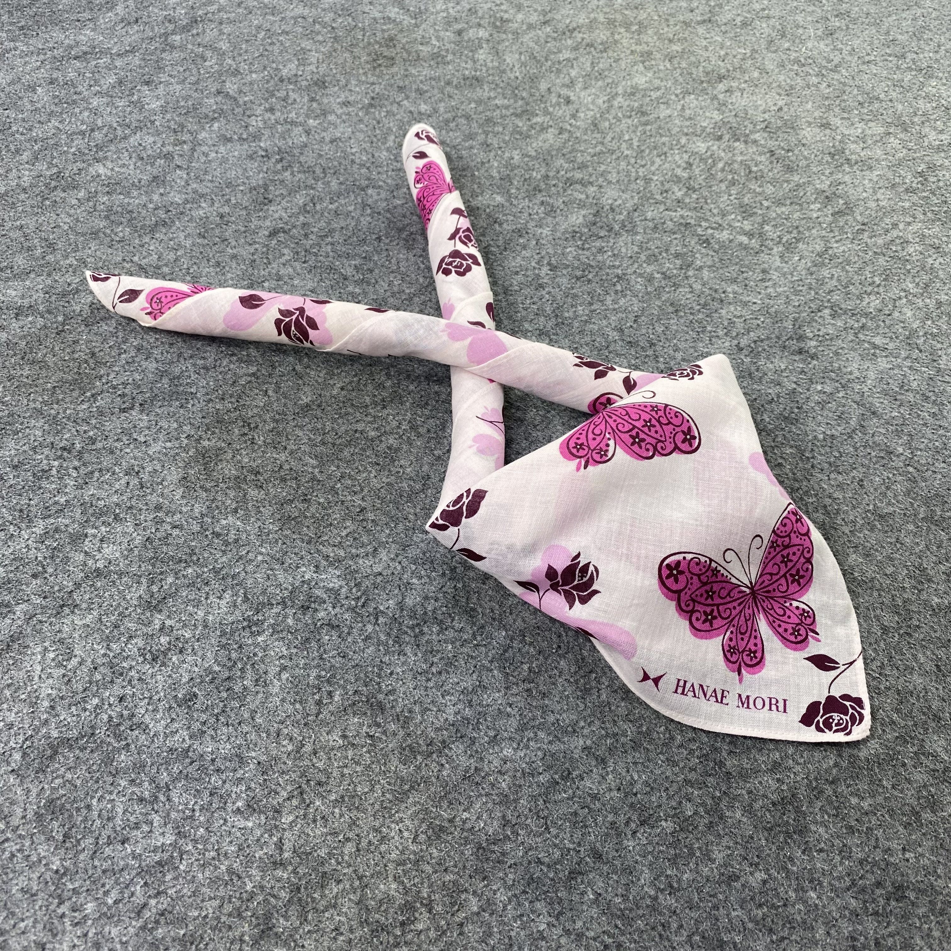 Hanae Mori Hanae Mori Handkerchief Neckerchief Bandana-B1972 Size ONE SIZE - 1 Thumbnail