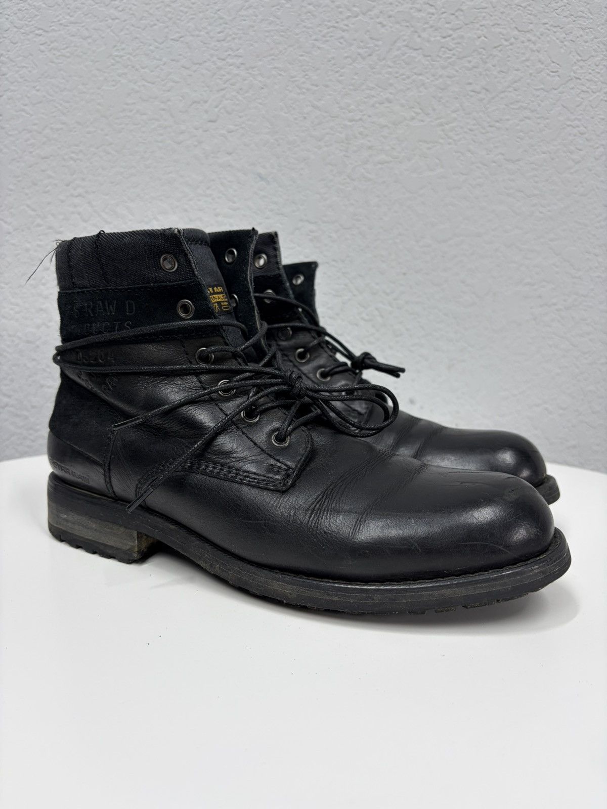 Hedi Slimane Vintage Y2K Black Leather Side Zip Boots Guidi Marsell Style Size US 9 / EU 42 - 2 Thumbnail