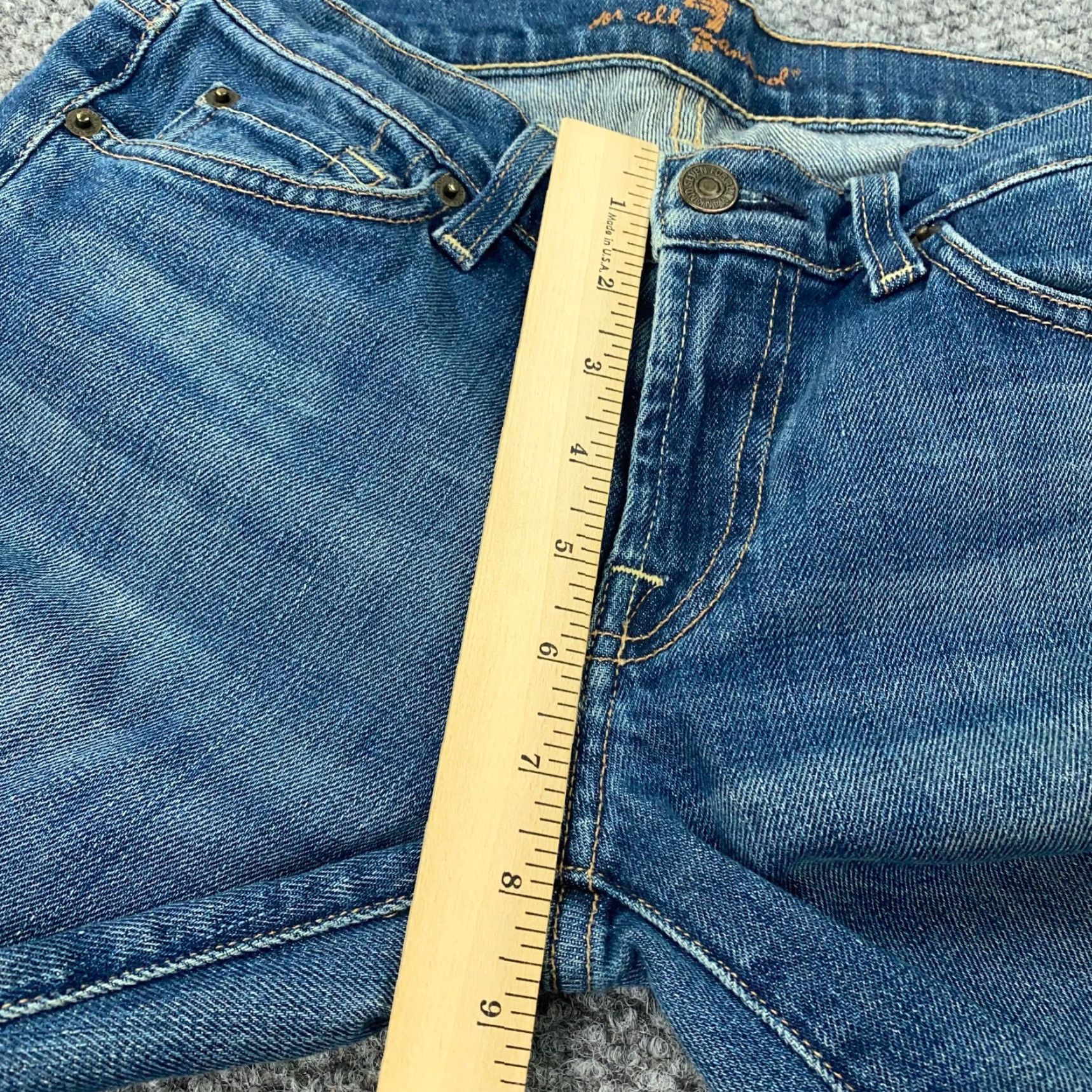 7 For All Mankind 7 For All Mankind Jeans Womens Size 29 Blue Low-Rise Bootcut Faded Size 30" / US 8 / IT 44 - 7 Thumbnail