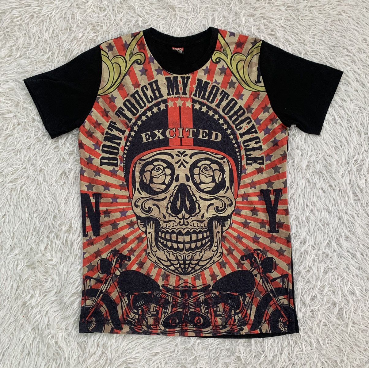 Other Dont Touch My Motocycle Excited Tee By One Tshirt Size US L / EU 52-54 / 3 - 1 Thumbnail