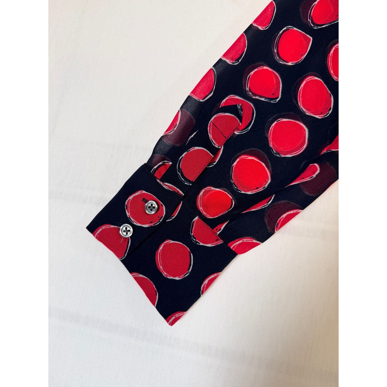 Banana Republic Banana Republic Women’s Blouse Red Polka Dot Size S / US 4 / IT 40 - 5 Thumbnail