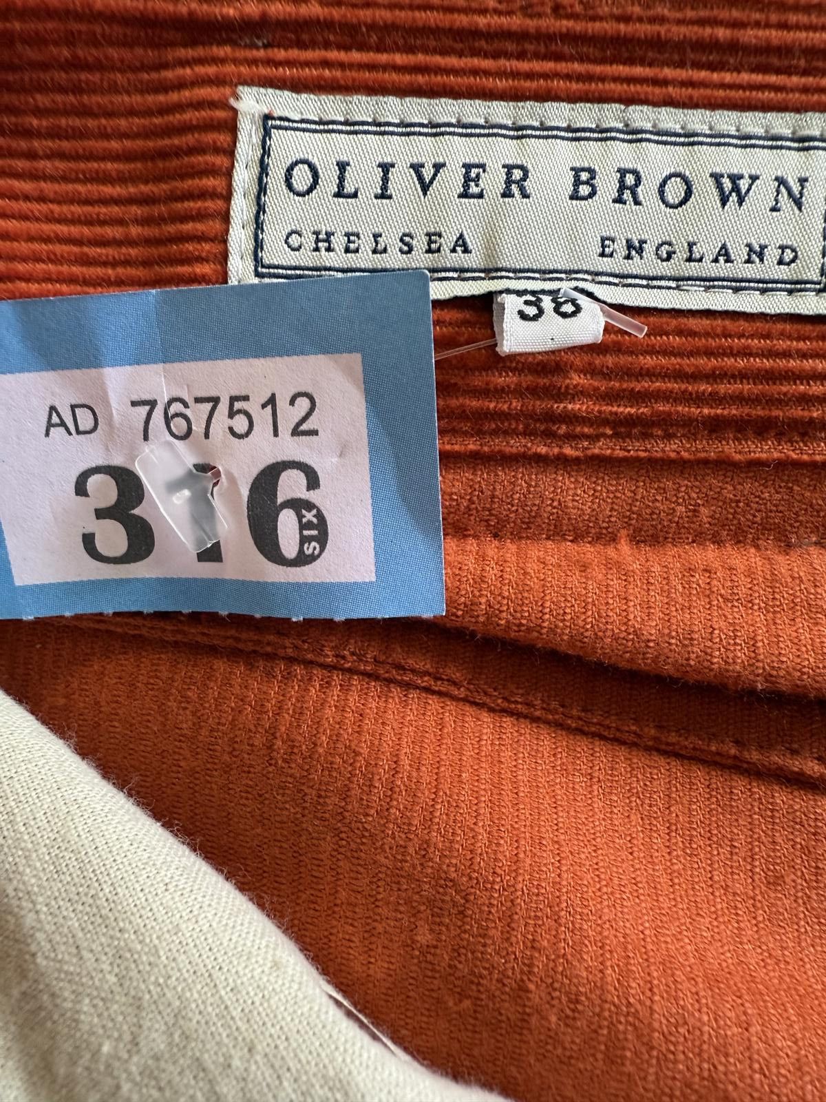 Unknown London Men's Rust Orange Corduroy Pants Size US 38 / EU 54 - 4 Thumbnail