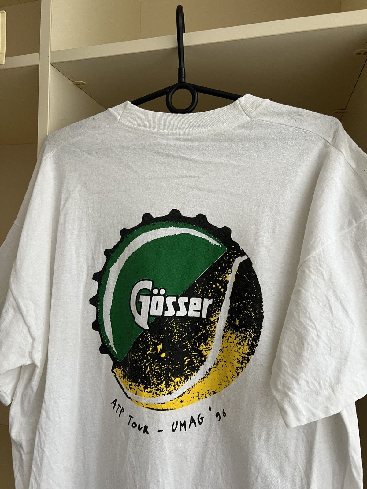 Vintage Vintage 1996 Gösser Beer Art Tour Umag T-Shirt 90s Size XL Size US XL / EU 56 / 4 - 14 Thumbnail
