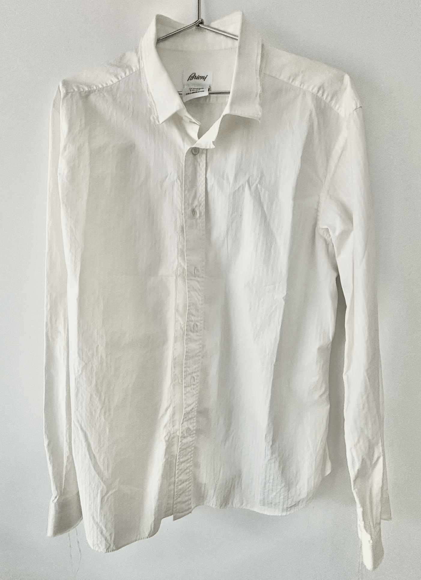 Brioni × Vetements RARE AF VETEMENTS X BRIONI TORN RAW HEM SHIRT Size US L / EU 52-54 / 3 - 1 Thumbnail
