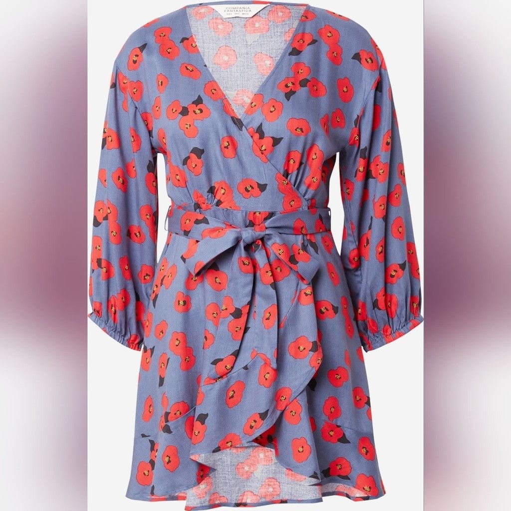 Other EUC Compania Fantastica Poppy Wrap Mini Dress Size XS / US 0-2 / IT 36-38 - 1 Thumbnail