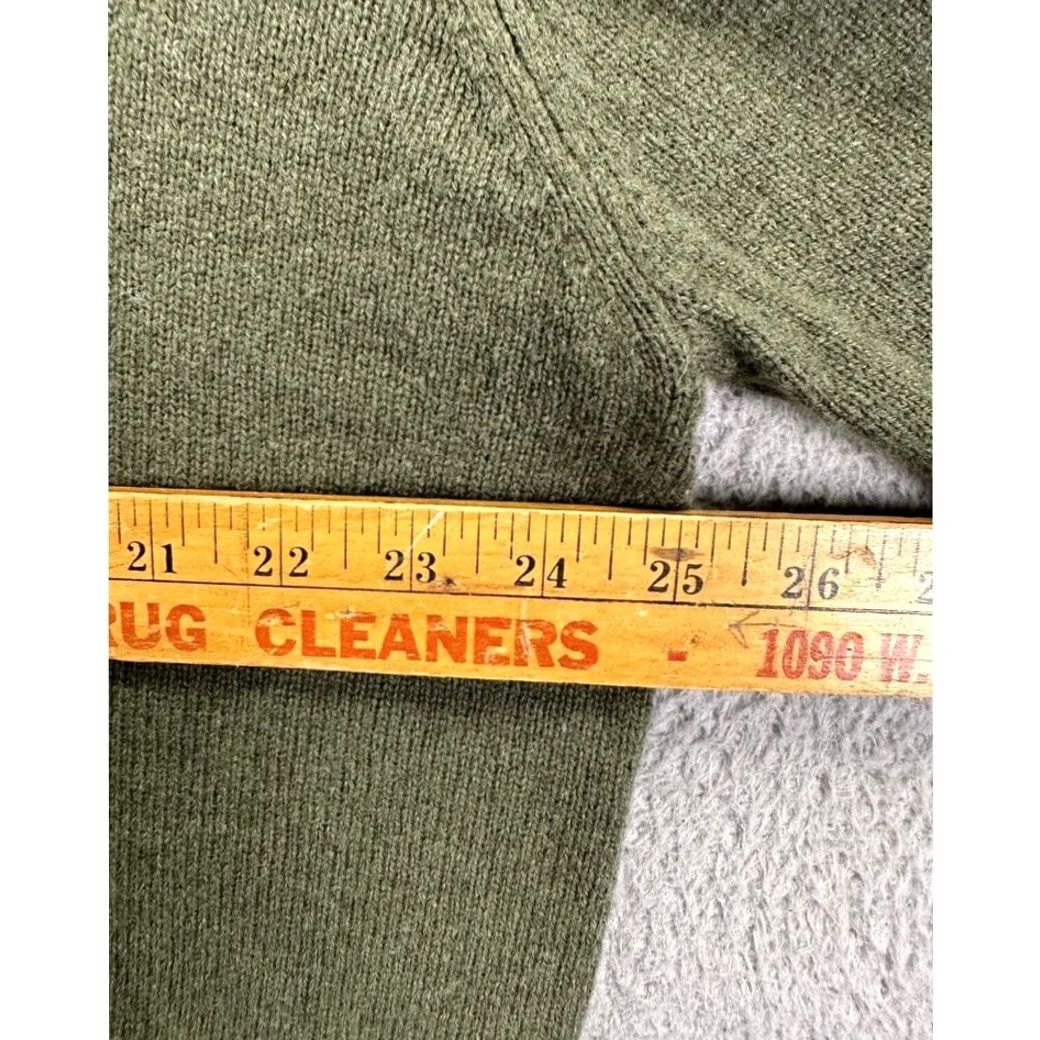 Olive The Oxford Shirt Co. V-Neck Sweater Mens XL Olive Green Lambswool Blend Pullover Size US XL / EU 56 / 4 - 6 Thumbnail