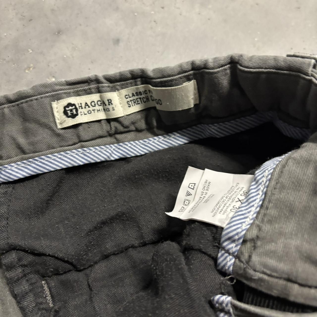 Japanese Brand × Vintage Crazy Vintage Y2K/2000s Grunge Faded Grey Skater Distressed Cargo Pants! Size US 34 / EU 50 - 7 Thumbnail