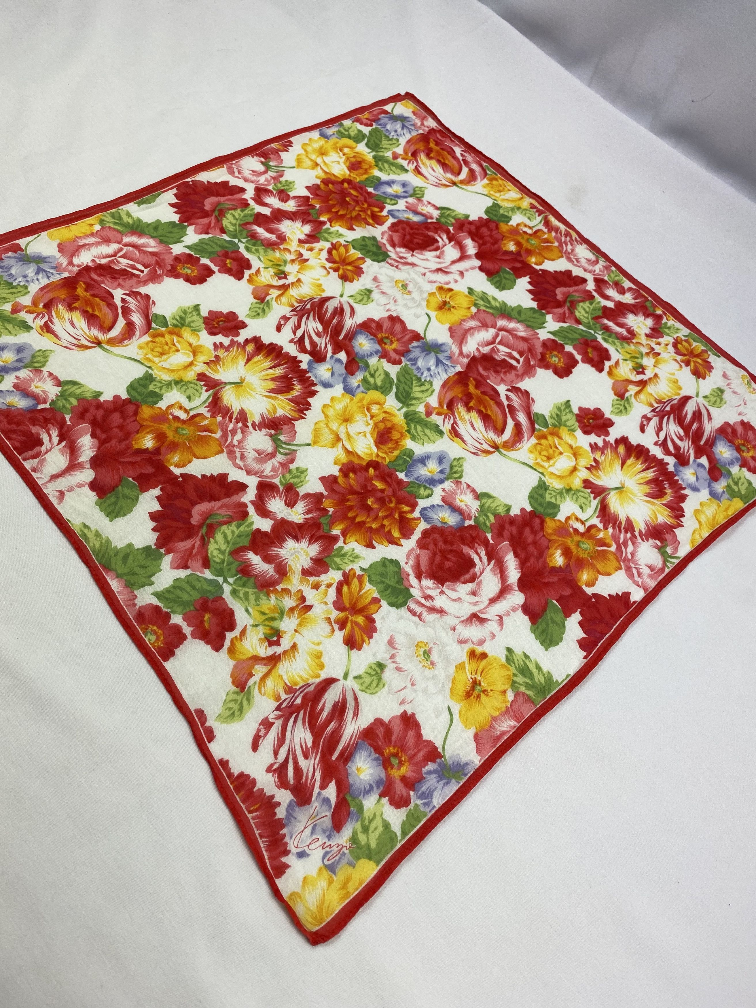 Kenzo × Vintage Kenzo Handkerchief / Bandana / Neckerchief Size ONE SIZE - 4 Thumbnail