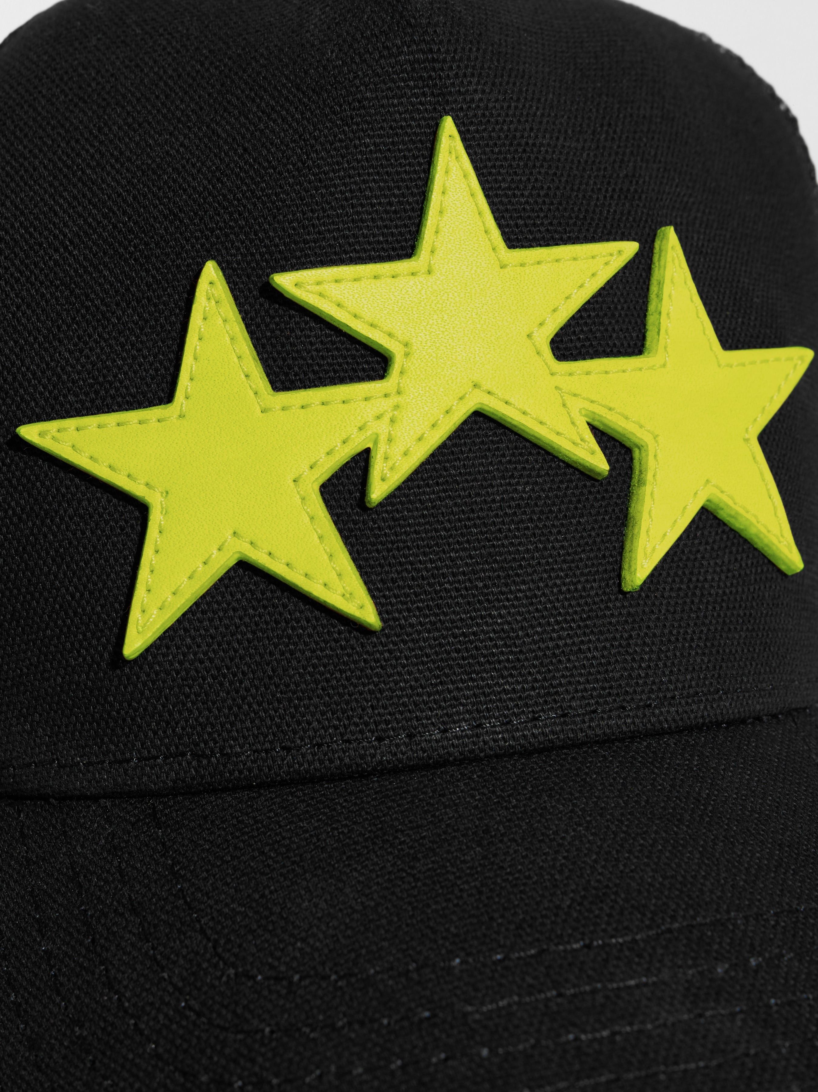 Amiri oc11z0225 Size: OS / Three Star Hat / Cap in Black/Yellow Size ONE SIZE - 3 Thumbnail