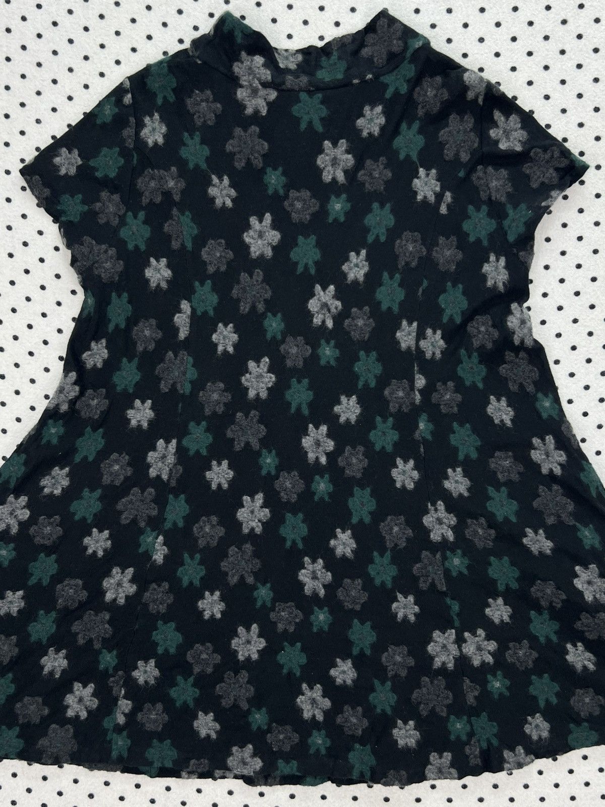 Japanese Brand Undici Nove Mock Neck Draped Dress Size XS / US 0-2 / IT 36-38 - 4 Thumbnail