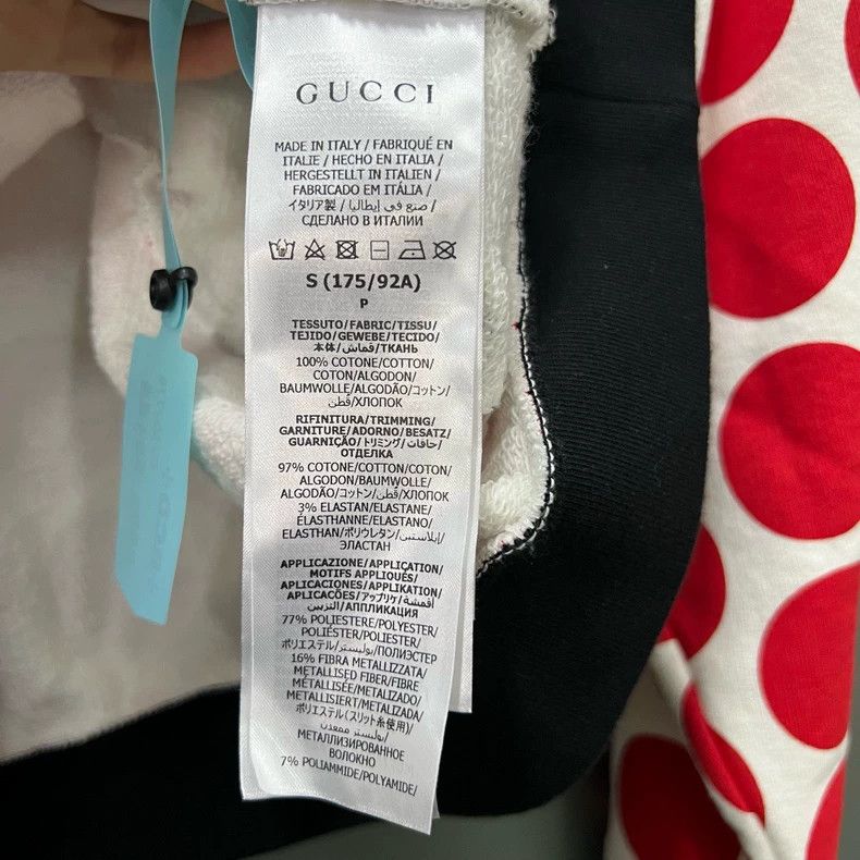 Gucci Gucci Contrast color dot logo hoodie 2502-Nextarrow Size US S / EU 44-46 / 1 - 5 Thumbnail
