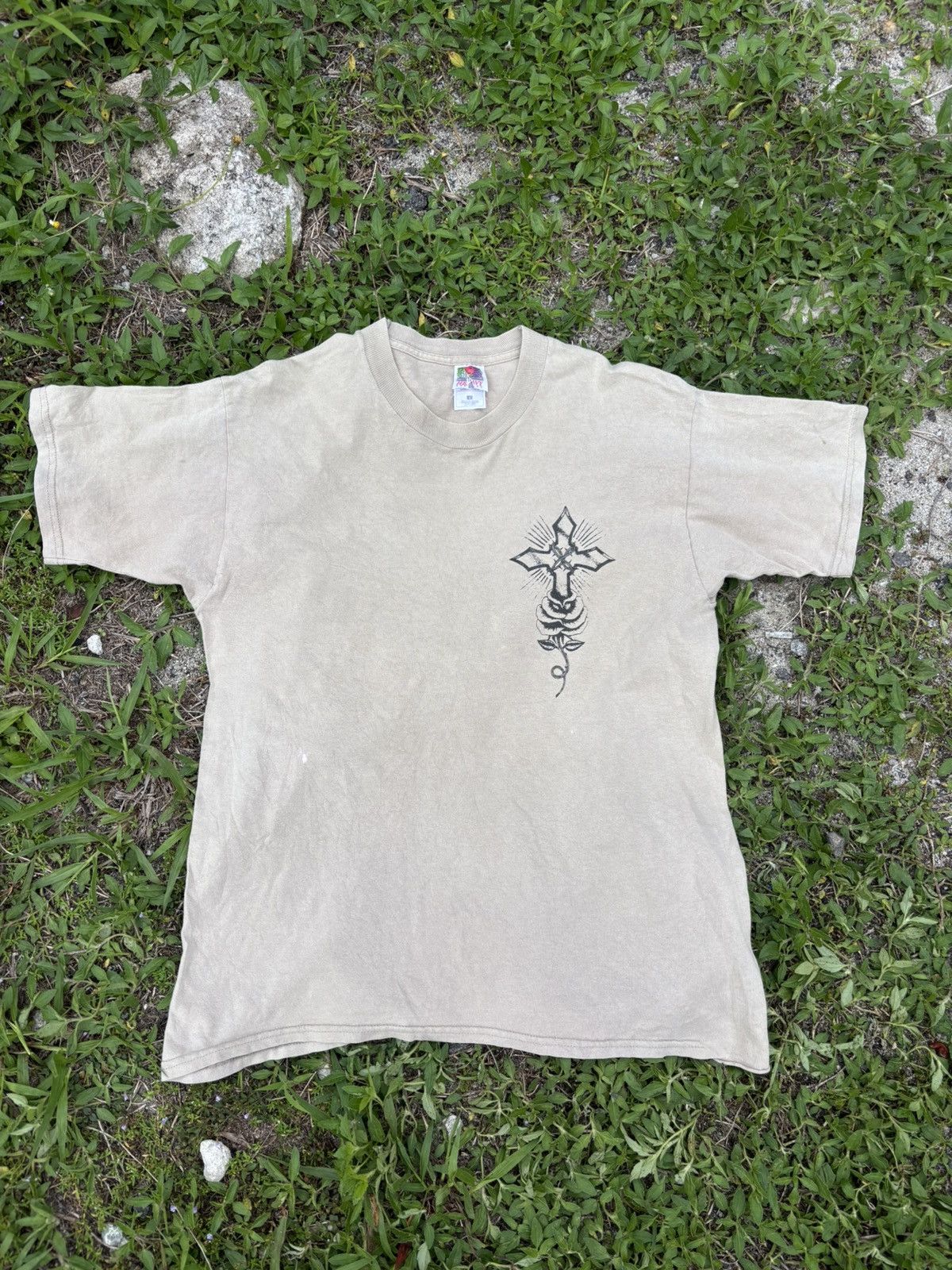 Vintage Vintage 90’s Virgin Mary Pray For Us Tshirt Size US L / EU 52-54 / 3 - 2 Thumbnail