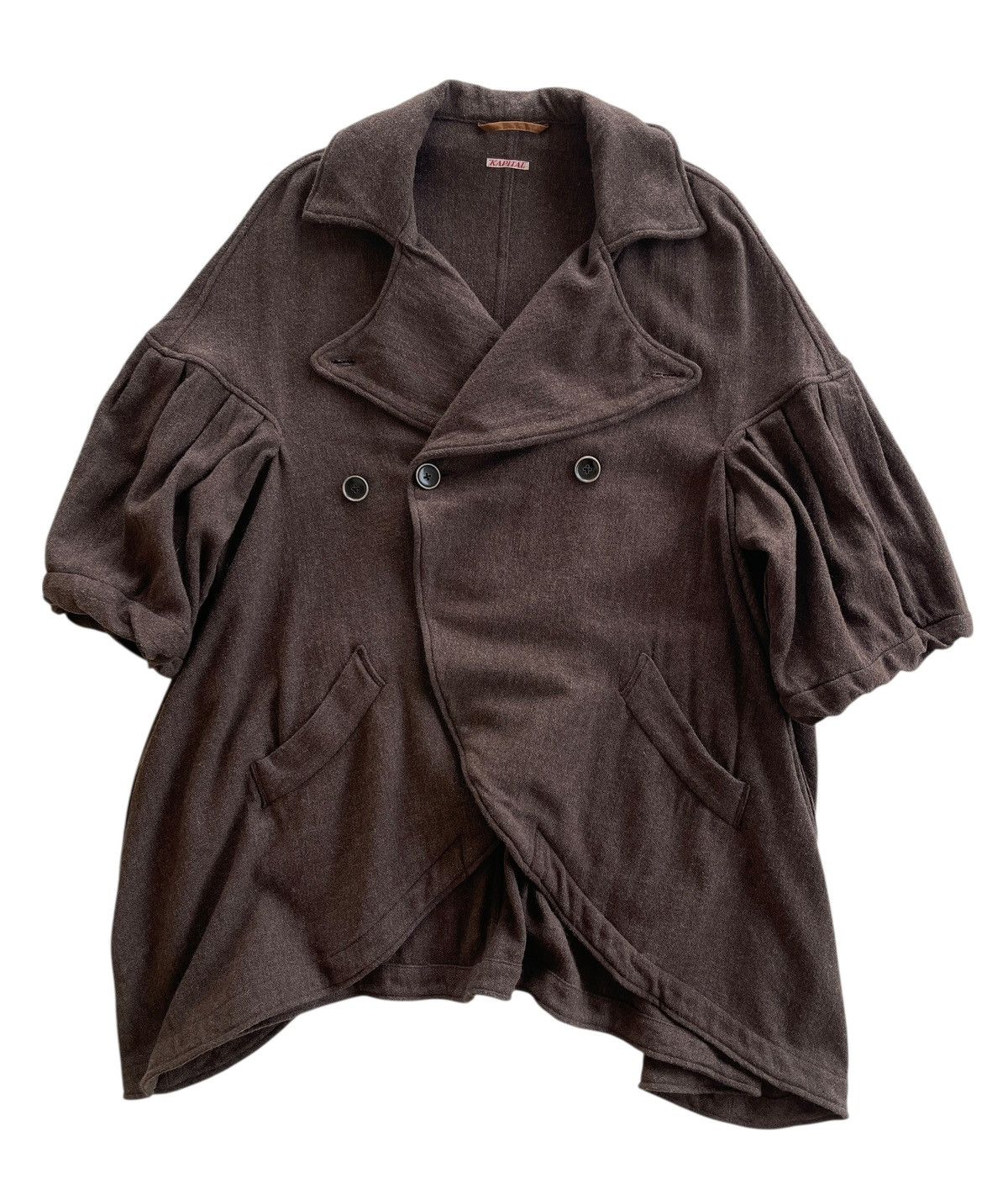 Kapital Kapital Wool Double Breasted Avantgarde Coat Size US S / EU 44-46 / 1 - 1 Thumbnail
