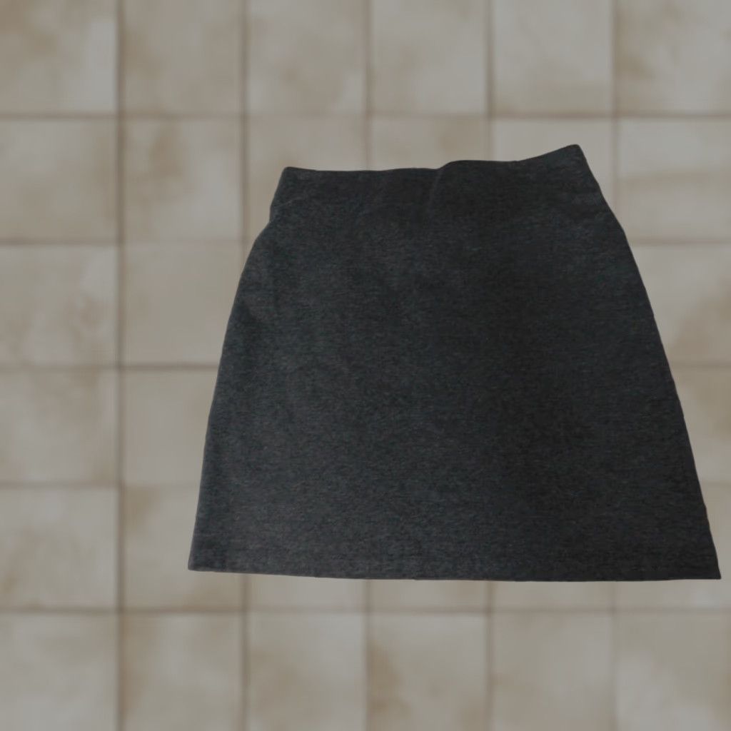 Old Navy Old Navy Skirt Womens Petite PS Gray A-Line Short Stretch Zipper Canvas Polyester Casual Vintage No Size 28" / US 6 / IT 42 - 1 Thumbnail