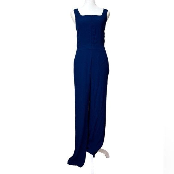 A.L.C. A.L.C. NWT Reed Cutout Open Back Jumpsuit Blue 2 Size 26" / US 2 / IT 38 - 4 Thumbnail