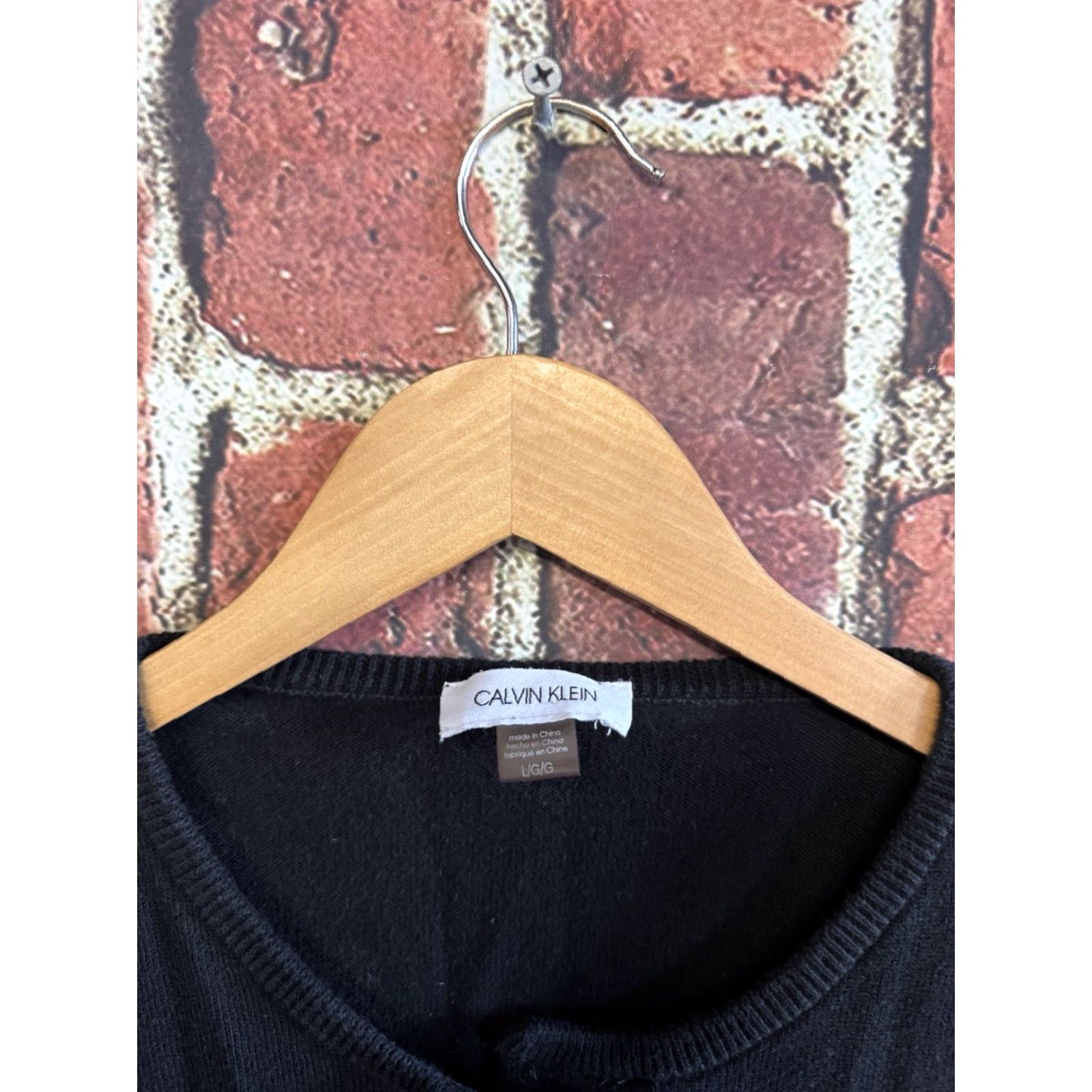 Calvin Klein Calvin Klein Womens Black Cropped Button Up Sweatshirt L Black Cardigan Activewear Womens/Calvin Klein Sweatshirt Shirt? Size L / US 10 / IT 46 - 3 Thumbnail