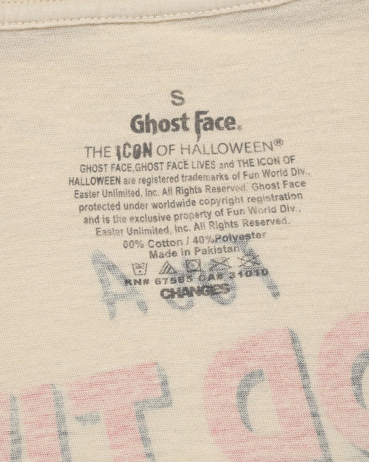 Vintage Ghost Face Graphic Tee Size US S / EU 44-46 / 1 - 5 Thumbnail