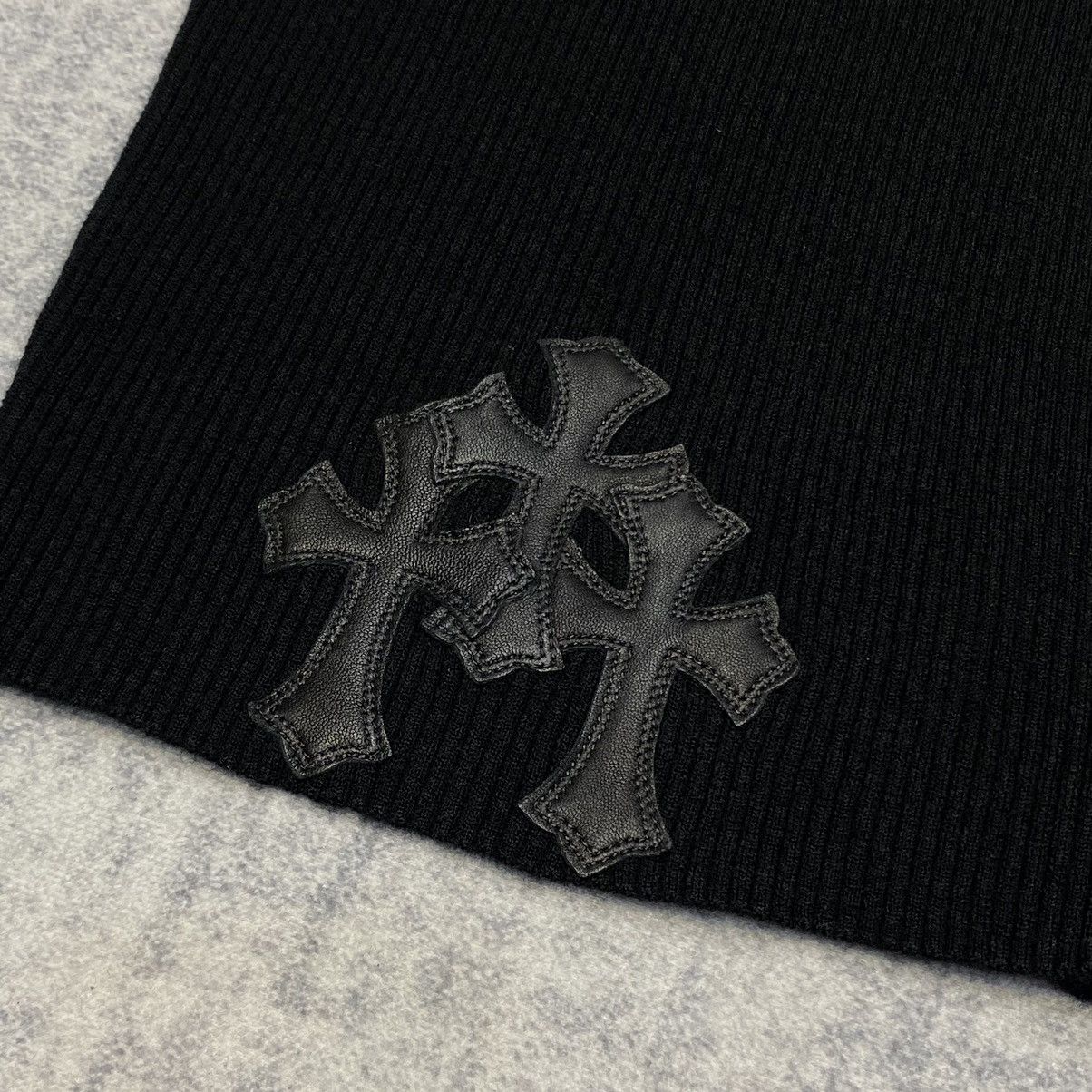 Chrome Hearts CHROME HEARTS Cashmere Lib Sknit Slim Top BLACK Size M / US 6-8 / IT 42-44 - 2 Thumbnail