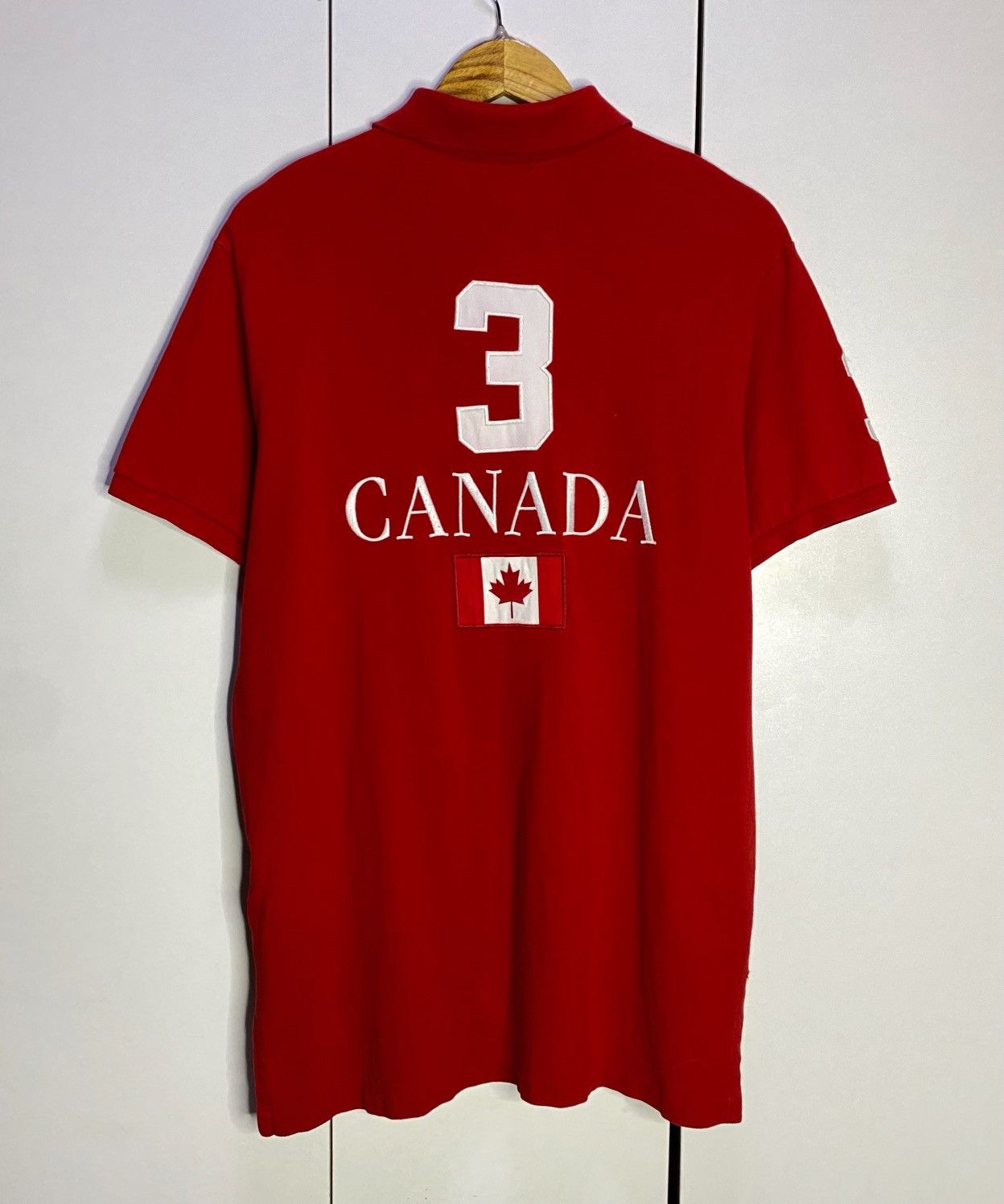 Polo Ralph Lauren × Vintage Ralph Lauren RL Canada Country Polo Shirt Large Chief keef Size US L / EU 52-54 / 3 - 2 Thumbnail