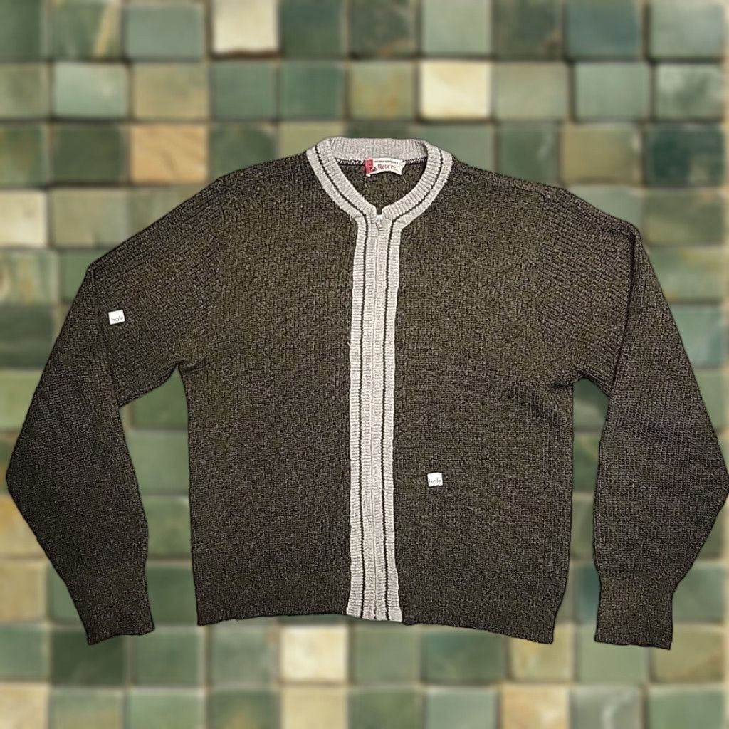 Vintage VINTAGE Revere Sweater Cardigan Mens M Green Wool 70s Full Zip Knit All Seasons Mens Size US M / EU 48-50 / 2 - 1 Thumbnail