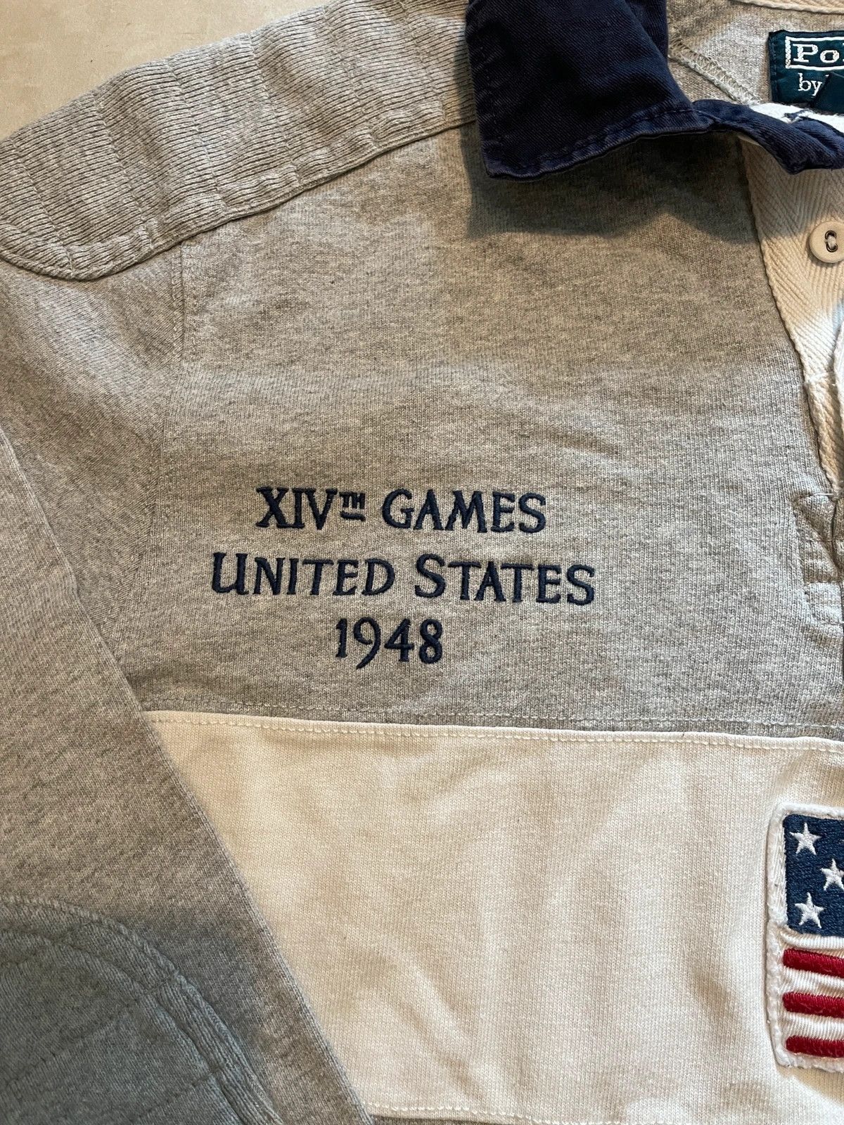 Polo Ralph Lauren Polo Ralph Lauren USA Olympic Games Pullover Hoodie vintage Size US L / EU 52-54 / 3 - 3 Thumbnail
